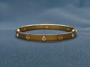 Brazalete de Lujo Chapado en Oro de 14K con Diamantes Cultivados en Laboratorio de Corte Brillante, Hecho a Mano, Moderno, Regalo de Boda o Compromiso para Mujer, Certificado IGI - Product Image 6