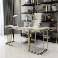 Nouvel ensemble de meubles de bureau à domicile de luxe au design italien bureau Mobilier de table de bureau à domicile moderne
