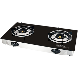 Brûleur double de type mince JKN-G201SL avec installation de table en verre pour le gaz domestique économe en énergie-Classe B - Product Image 1
