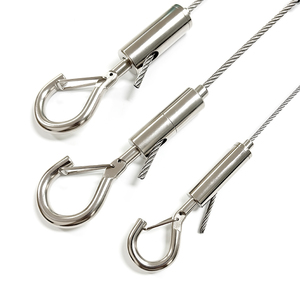 Crochet <span class=keywords><strong>de</strong></span> verrouillage réglable en cuivre pour câble, 1-5 mm, en <span class=keywords><strong>fil</strong></span> <span class=keywords><strong>de</strong></span> <span class=keywords><strong>fer</strong></span> nickelé, télescopique, pour <span class=keywords><strong>suspension</strong></span> <span class=keywords><strong>de</strong></span> panneaux publicitaires - Product Image 4