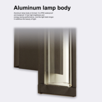 Lámpara de Pared LED para Jardín Exterior - 5000K Luz Diurna, Impermeable, Construcción de Aluminio Resistente, 1 Año de Garantía