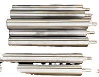 Rouleau Anilox à faible vibration et surface lisse en acier miroir, à comptage de lignes personnalisé, pour pièces d'équipement de revêtement textile