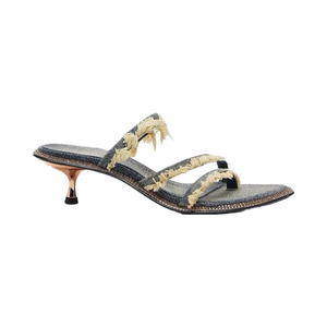 <span class=keywords><strong>Sandalias</strong></span> de Moda para <span class=keywords><strong>Mujer</strong></span> 2025, OEM, <span class=keywords><strong>Doradas</strong></span>, Tacón <span class=keywords><strong>Bajo</strong></span>, Sexy, Deslizables, para Verano y Exteriores - Product Image 1