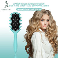 Fabricant OEM, nouvelle conception de brosse à cheveux bouclés, brosse définissant les boucles, peigne applicable, brosse à cheveux bouclés pour femmes et hommes