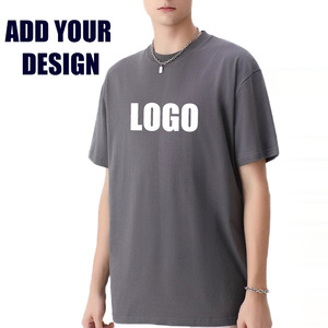 เสื้อยืดคอกลมแขนสั้นขายส่ง พิมพ์ลายโลโก้ตามสั่ง เสื้อยืดเปล่าผ้าฝ้าย 100% สำหรับผู้ชาย - Product Image 1