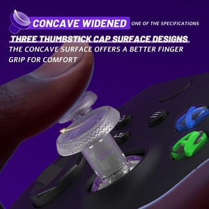 EXtremeRate - Palancas de Mando Intercambiables ThumbsGear V3 Transparentes y Ajustables en Altura para Control de Xbox Series X S - Product Image 5