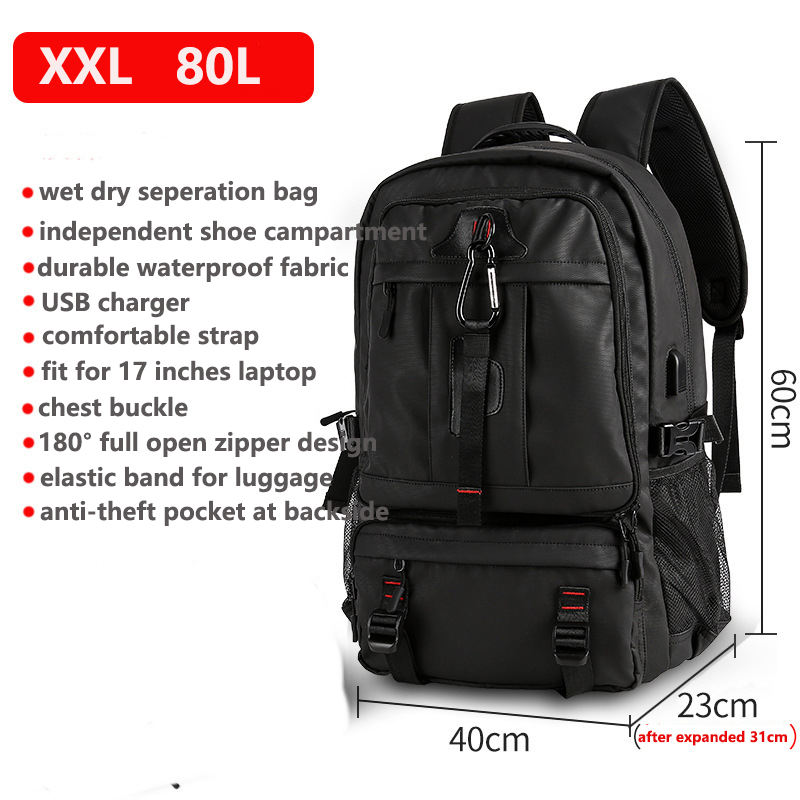 XXL 80L black