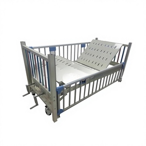 Cama de Hospitalización Pediátrica de Doble Mecanismo, Totalmente Cerrada, Modelo Manual YK-M108B 1600x770x500mm para Hospitales de Emergencias Pediátricas - Product Image 1