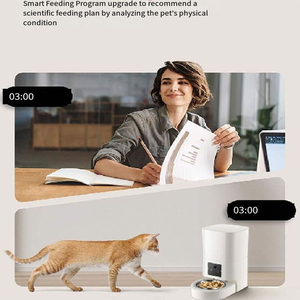 Distributeur intelligent pour animaux de compagnie 6,5 L grande capacité, enregistrement vocal de 15 secondes, alimentation à distance, contrôle des portions programmées, compatible avec les animaux de compagnie - Product Image 6