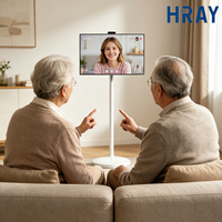Layar Sentuh Kapasitif 32 inci 2K dengan Kamera HD untuk Panggilan Video, TV Digital Signage Android yang Dapat Dipindahkan, Pemasok ODM OEM