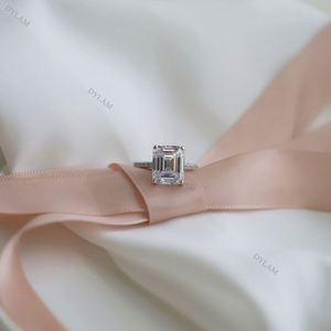 Anillo de Compromiso de Plata de Ley 925 para Mujer, Estilo Clásico Brillante, Personalizable, para Boda, Nueva Llegada de Dylam - Product Image 6