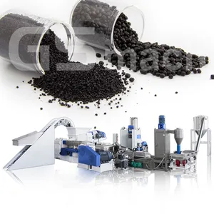 Extrusora masterbatch de alto llenado PP PE CaCO3/TiO2 máquina de fabricación de pellets de relleno de plástico