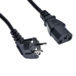 OEM cable de alimentación de la UE Euro a C13 conector de alimentación 16A 250V Schuko redondo 2 pines IEC hembra fuente de alimentación núcleo de extensión 1,8 M - Product Image 1