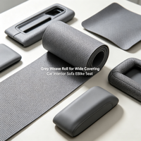 Rouleau de simili cuir gris en silicone, écologique, imperméable et résistant à l'usure, pour la rembourrage de meubles et les housses de sièges auto