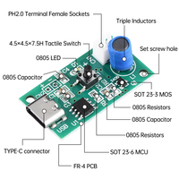 Module d'humidificateur à ultrasons USB 5V CC, atomiseur, humidificateur à ultrasons, kit de bricolage, interface USB Type-C