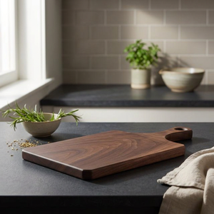 Acacia Wood Rectangle Chopping Block with <b>Knife</b> Handle Eco-Friendly Sustainable Food <b>Safe</b> 2.0cm Thick Dishwasher <b>Safe</b> - Product Image 3