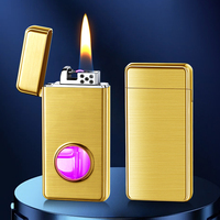 Briquet à kérosène à allumage vocal, à arc et à flamme nue, grande capacité, transparent, pour entrepôt