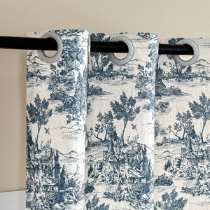 Tenda traslucida-primavera/estate blu di alta qualità adatta <span class=keywords><strong>per</strong></span> la stampa multicolore della <span class=keywords><strong>camera</strong></span> da letto principale della seconda <span class=keywords><strong>camera</strong></span> da letto del soggiorno - Product Image 3