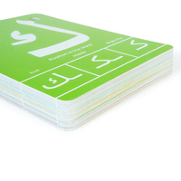 Cartes flash éducatives personnalisées imprimées recto-verso pour l'apprentissage de l'alphabet arabe avec reliure à anneaux métalliques pour la maison et la salle de classe