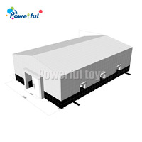 Grande tente gonflable en forme de cube avec éclairage LED, tente pour événements, mariage