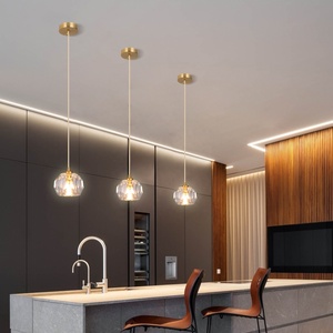 Đèn thả pha lê đồng Nordic G9 cho đảo bếp khách sạn, đèn treo trần - Product Image 3