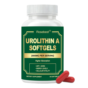 רוזבסט סיטונאי טבעי טהור 2000 מיליגרם אורוליתין כמוסות רכות תוסף תזונה לבריאות העור, אנטי אייג'ינג, לחיוניות התאים - Product Image 1
