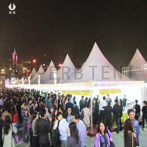 Carpa Suple para Exteriores con Techo Puntiagudo, de Aleación de Aluminio y Tela Oxford, Rectangular, para Ferias Comerciales, Impermeable, para Todas las Estaciones - Product Image 4