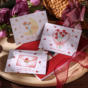 Cartes de vœux vierges à motifs floraux, cartes de remerciement avec pages intérieures, vente en gros, pour mariages, anniversaires, fêtes, fleuristes, cadeaux d'entreprise, impression personnalisée - Product Image 4
