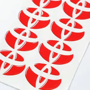 Hoge Kwaliteit Custom Waterdichte Dome Sticker Siliconen Sterke Viscositeit 3d Epoxy Sticker Label