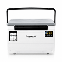 Glacière isotherme portable 28L en PP, étanche, avec roues et poignée supérieure, pour kayak, pêche, camping, pique-nique, vente en gros