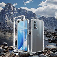 360 couverture complète robuste coque de téléphone robuste Transparent TPU + PC antichoc Protection de l'objectif de l'appareil photo coins renforcés