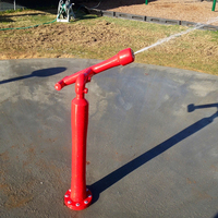 Mini pistolet à eau de piscine pour enfants en plein air intérieur PE et canon de pluie en métal arroseur amusant avec parapluie pour un usage domestique