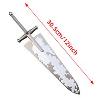Épée modèle Asta de 30,5 cm en alliage de zinc, jouet d'anime en métal, inspirée de Black Clover – Nouveauté irrésistible !