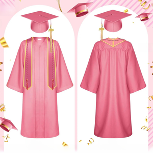 Ensemble de toge, toque, étole et <span class=keywords><strong>cordon</strong></span> d'honneur mat pour adultes, personnalisable en couleur et logo, pour la remise des diplômes (lycée et université), vente en gros 2025 - Product Image 2