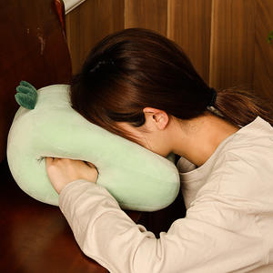 Almohada para la siesta con forma de cactus, almohada portátil de algodón extra suave para estudiantes, para el descanso del mediodía, uso en la oficina - Product Image 2