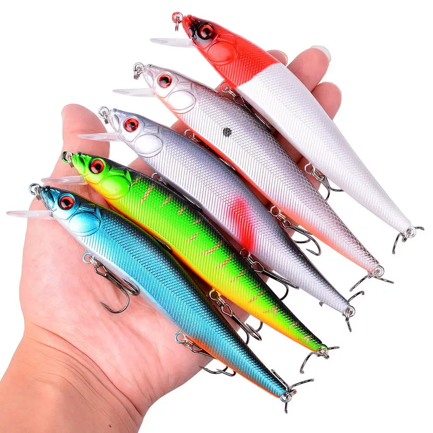 Top Right M8547 140mm 23g Suspended Minnow Lure Long Casting Big Minnow Lure Hard Bait Pesca Bass Fishing Jerkbait