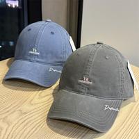 Casquette souple personnalisée en gros avec lettres brodées pour hommes et femmes