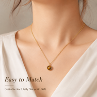 Collier pendentif en œil de tigre naturel enroulé sur fil, bijoux en acier inoxydable pour usage quotidien, cadeau