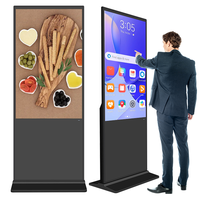Kiosque d'affichage numérique vertical Android 11 Wifi de 43 pouces avec carte SIM, moniteur ultra large pour magasin intérieur