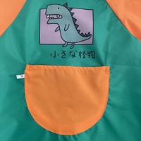 Tablier ajustable en coton, bavette en lin uni, tablier de peinture pour enfants, tablier de luxe œuf de poulet, étanche, amusant