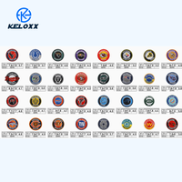 KUAIQIU Vente directe usine – Écussons thermocollants de haute qualité en tissu sergé avec logo brodé pour équipes de football