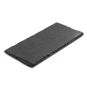 Plato Rectangular Premium <span class=keywords><strong>de</strong></span> <span class=keywords><strong>Pizarra</strong></span> Negra Natural Ecológica Moderna <span class=keywords><strong>para</strong></span> Restaurante, Filetes, Sushi, <span class=keywords><strong>Barbacoa</strong></span> y Banquetes, 20x10cm - Product Image 2
