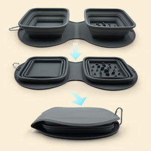 Hot selling Foldable Slow Feeding Dog Bowl Food Grade <b>Silicone</b> Pet Dog Bowl For Travel Outdoor Walking Pet Bowl - Product Image 4