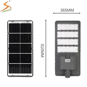 Lâmpada de rua solar LED de 400 W, lâmpada de alumínio fundido integrada para poste de 7m, oferta imperdível de 2023