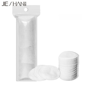 Disques démaquillants en coton épaissis double face avec bord de verrouillage, vente en gros d'usine, compresses humides spéciales pour le visage, logo personnalisé - Product Image 4