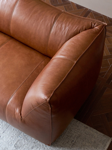 Canapé-lit gonflable moderne, incurvé, luxueux, en cuir véritable, écologique, pour hôtel, <span class=keywords><strong>appartement</strong></span>, trois places, réglable - Product Image 6