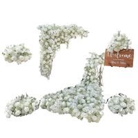 Boule de fleurs en soie Gypsophila écologique 2024 pour décoration de mariage, salon et accessoires de studio photo, panneau de mariage