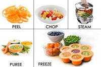 Récipient de stockage de 7 tasses en silicone sans BPA, plateau de congélation réutilisable avec couvercle à clipser pour les purées de fruits d'aliments pour bébés faits maison, lait maternel