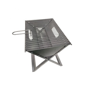 Notebook portatile <span class=keywords><strong>Barbecue</strong></span> griglia a carbone fumatore <span class=keywords><strong>Barbecue</strong></span> da <span class=keywords><strong>campeggio</strong></span> pieghevole <span class=keywords><strong>in</strong></span> acciaio all'aperto - Product Image 1