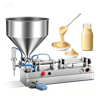 Machine de remplissage de liquides semi-automatique verticale de haute précision pour bouteilles, sacs en plastique, jus, boissons, désinfectant pour les mains, cosmétiques